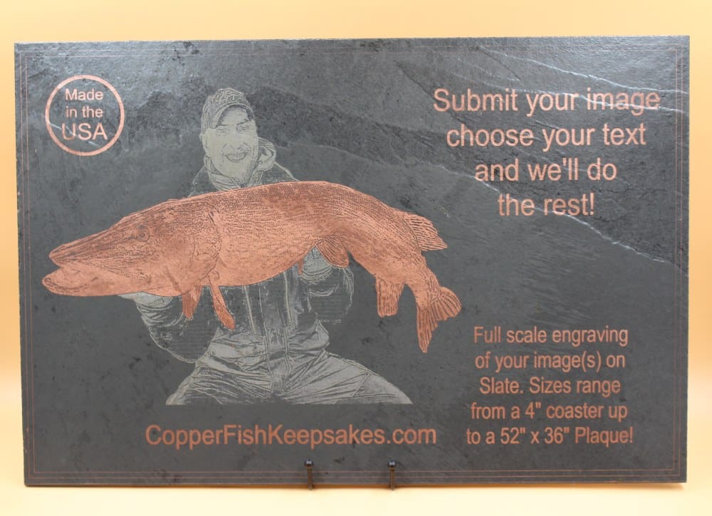 A sign advertising the sale of copper fish