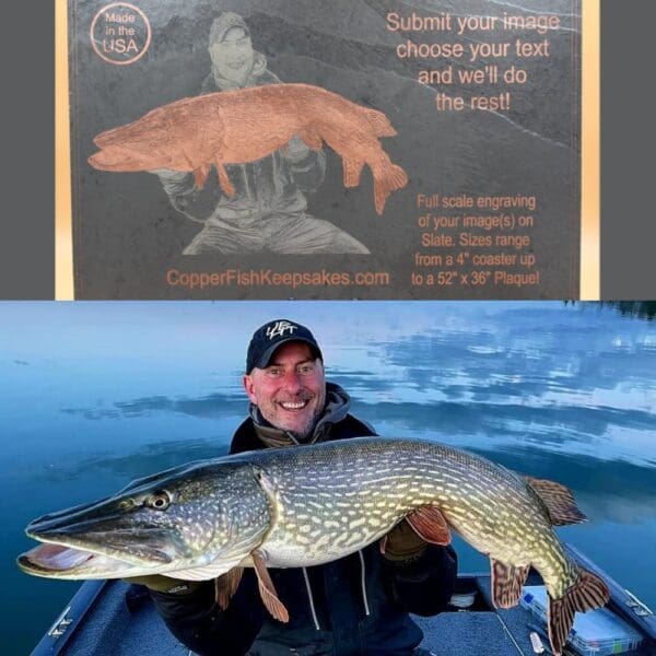 A man holding a large fish in his hand.